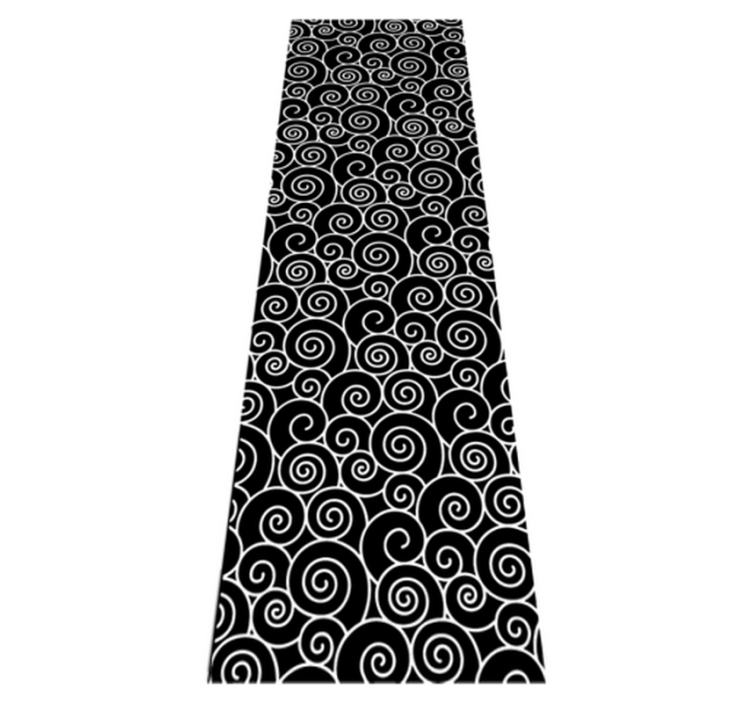 Vinyl teppich bad kreise und wellen - TenStickers