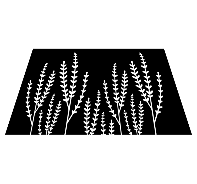 Vinyl teppich bad schwarzweiße spitzen - TenStickers