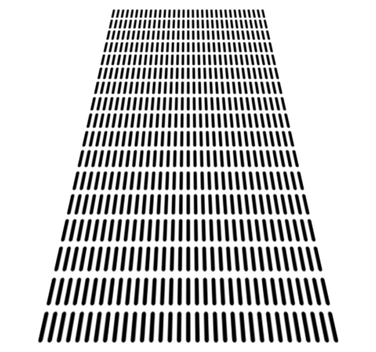 Vinyl teppich bad mit minimalistischen linien - TenStickers