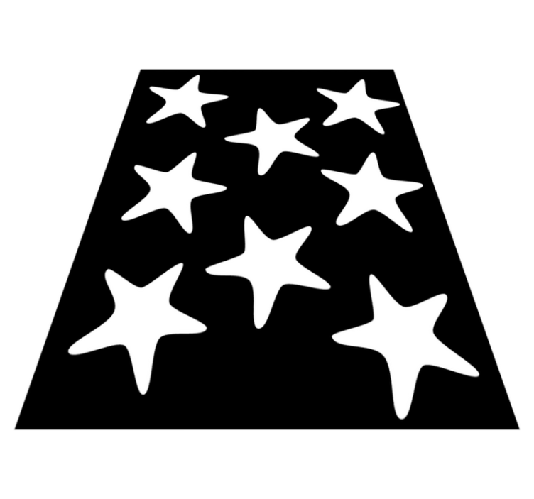 Vinyl teppich bad mit seesternen - TenStickers