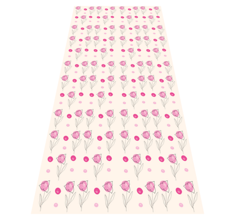 Vinyl teppich blumen bugambilia muster - TenStickers