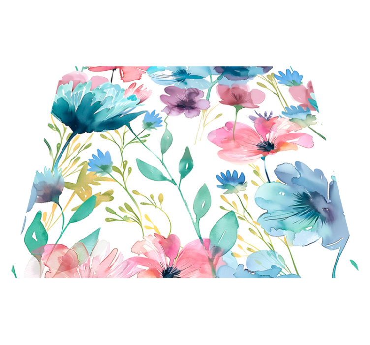 Vinyl teppich blumen sommerwiesenblumen - TenStickers