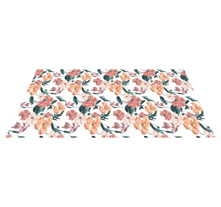 Vinyl teppich blumen blühendes motiv arrangement - TenStickers