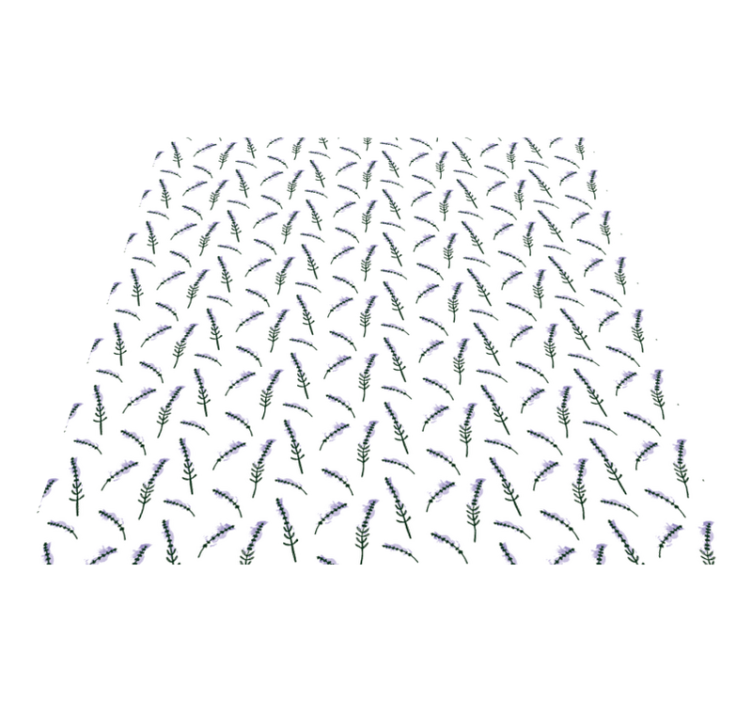 Vinyl teppich blumen lavendelmotiv - TenStickers