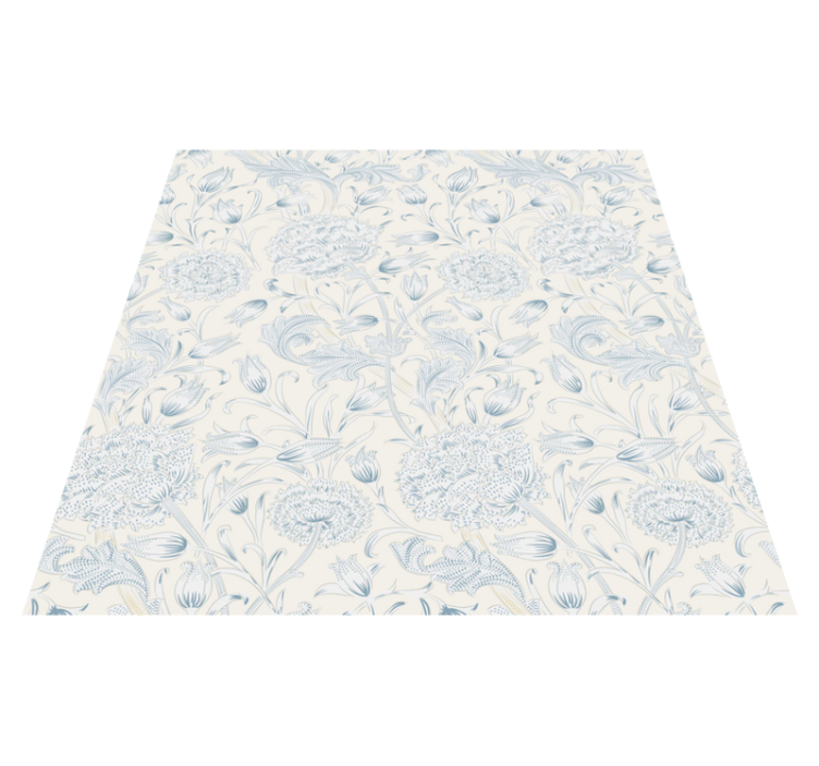 Vinyl teppich blumen florales muster für den kleiderschrank - TenStickers