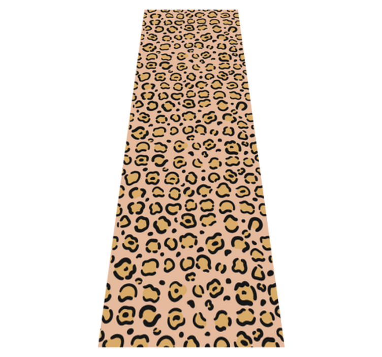 Vinyl teppich tiermuster leopard in pastellfarben - TenStickers