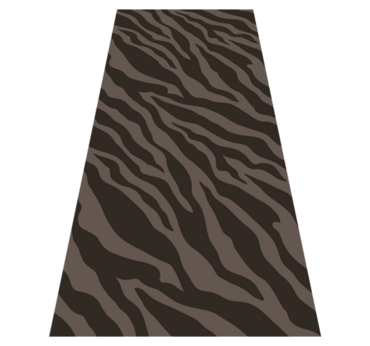 Vinyl teppich tiermuster dunkles zebramuster - TenStickers