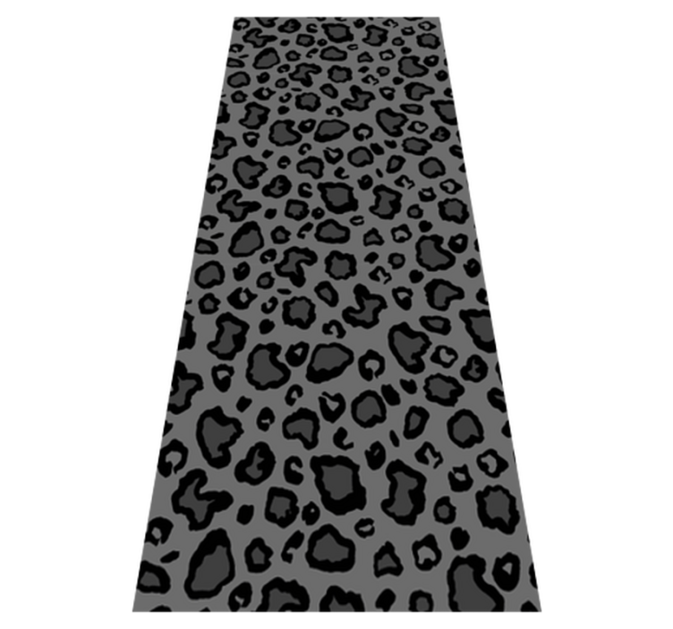 Vinyl teppich tiermuster in dunkelgrauem leopardenmuster - TenStickers