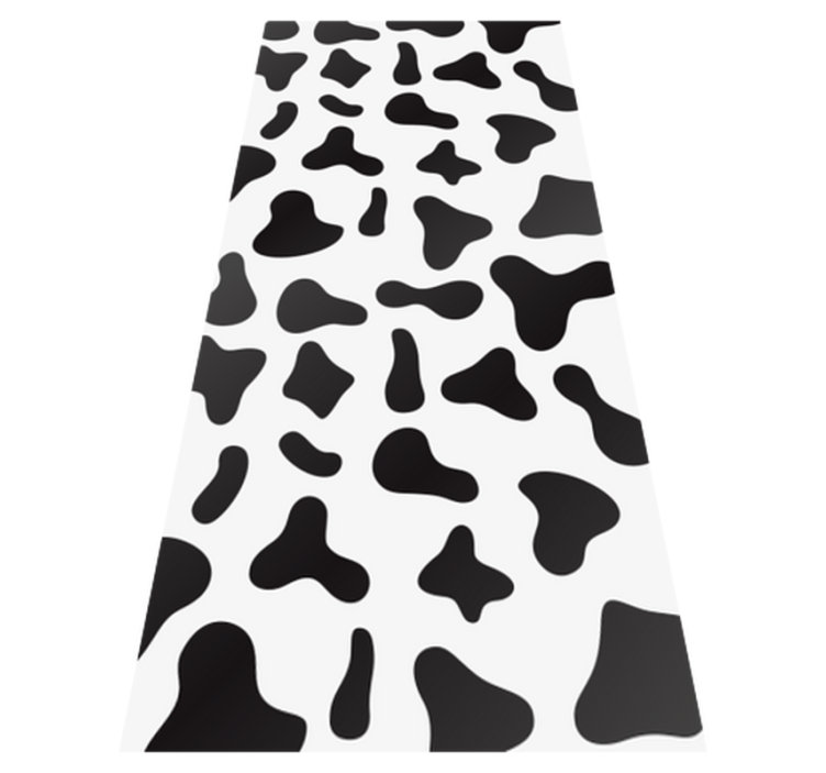 Vinyl teppich tiermuster kuhmuster - TenStickers