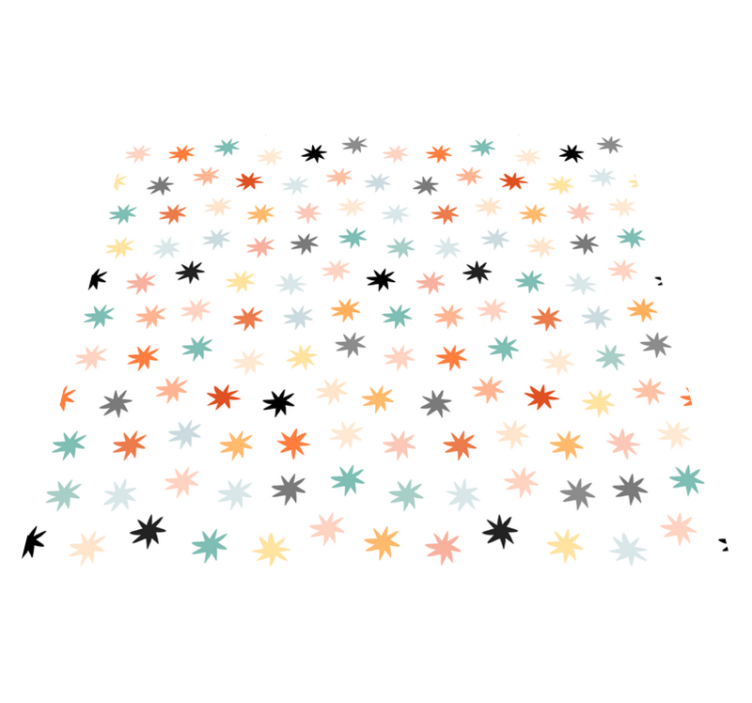 Vinyl teppich sterne geometrisches sternenmuster - TenStickers