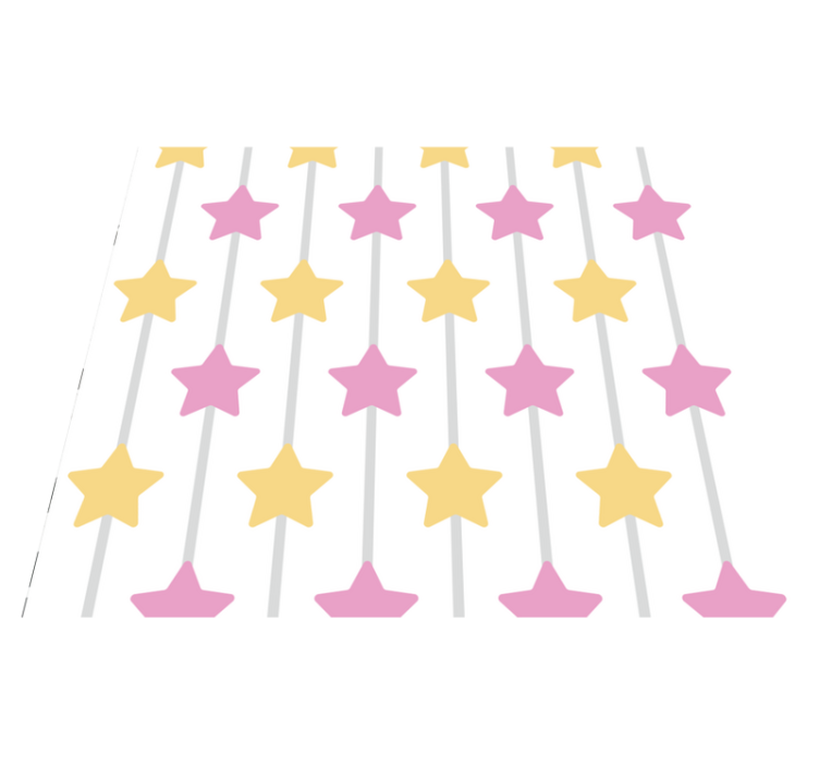 Vinyl teppich sterne mit phänomenaler süße - TenStickers