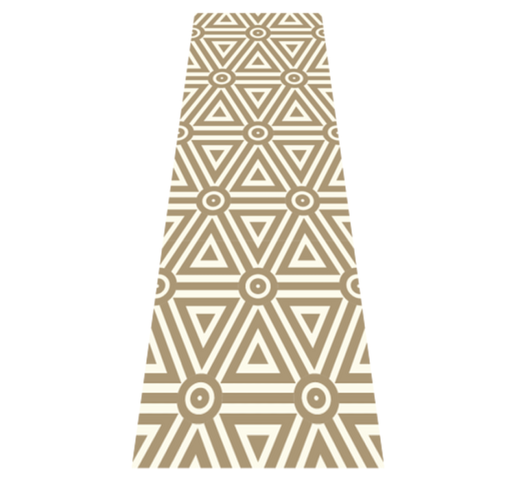 Vinyl teppich geometrisch im retro vintage design - TenStickers