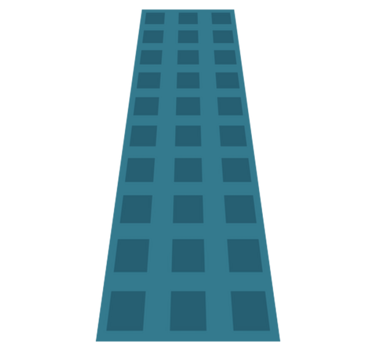 Vinyl teppich geometrisch blaues quadratmuster - TenStickers