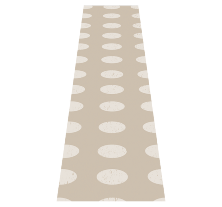 Vinyl teppich geometrisch mit weißem kreisdesign - TenStickers