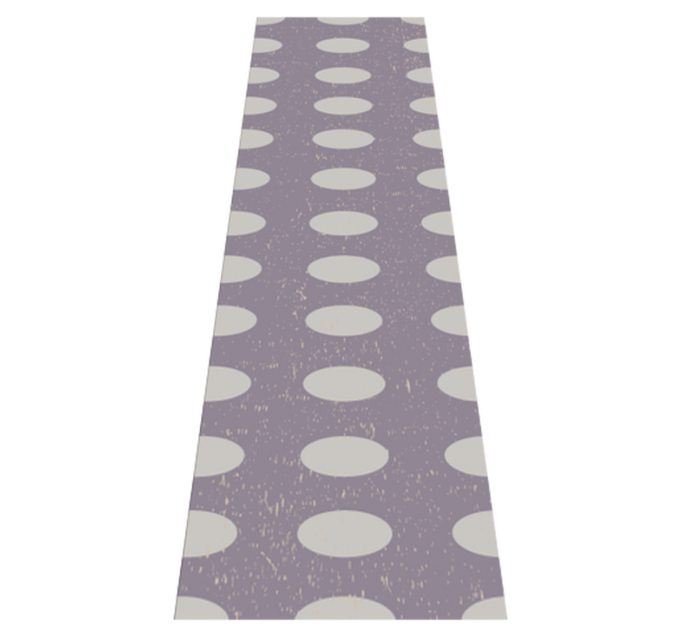 Vinyl teppich geometrisch graue und lila kreise - TenStickers