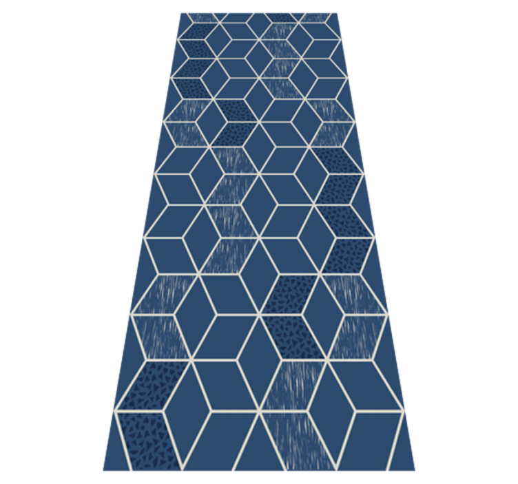 Vinyl teppich geometrisch 'distressed vittoria' - TenStickers