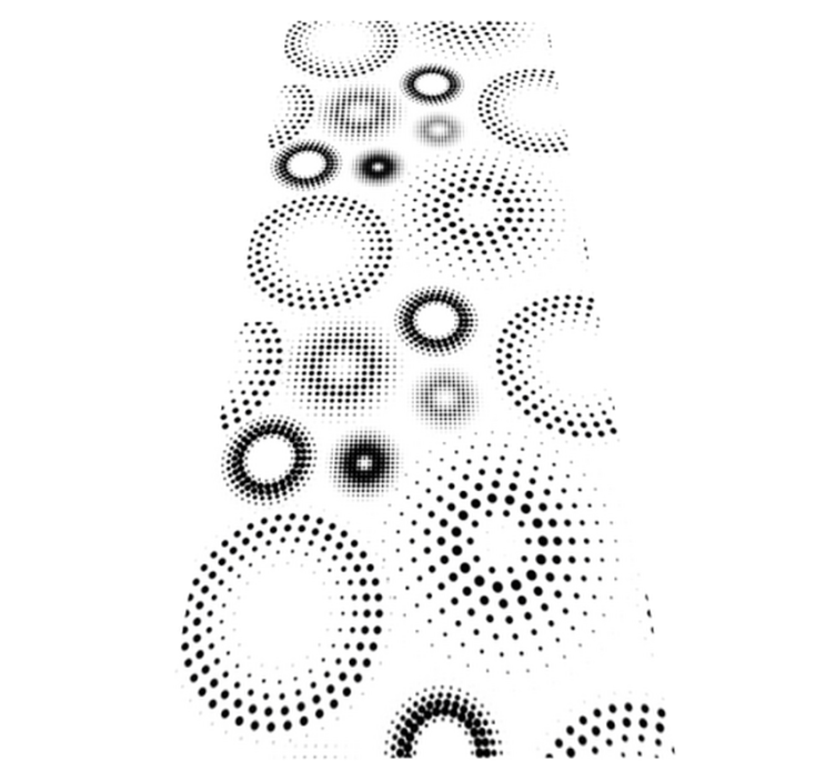 Vinyl teppich geometrisch nahtlose punktmuster - TenStickers