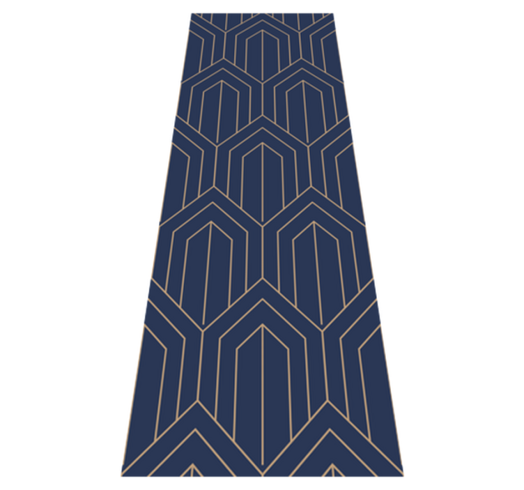Vinyl teppich geometrisch kayla metallic - TenStickers