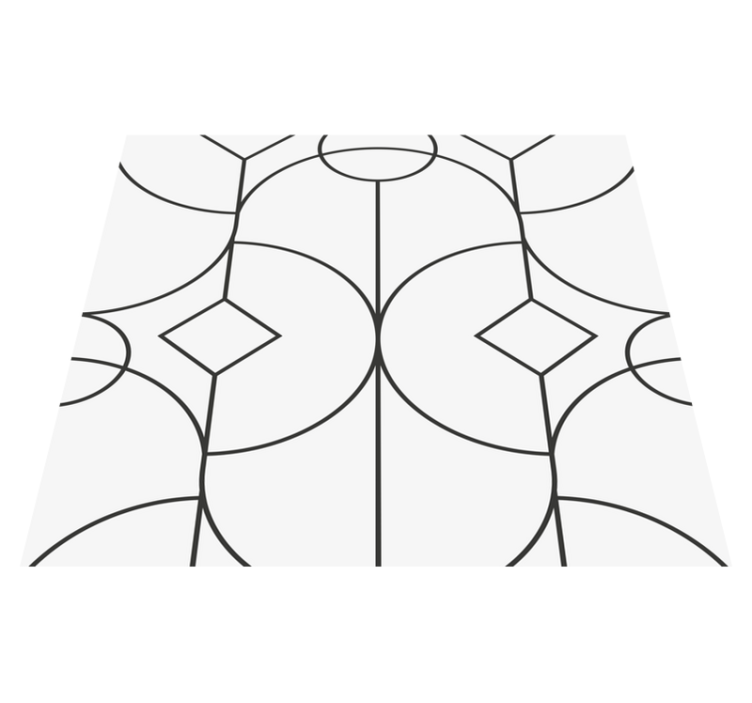 Vinyl teppich schlafzimmer im klassischen eleganten design - TenStickers
