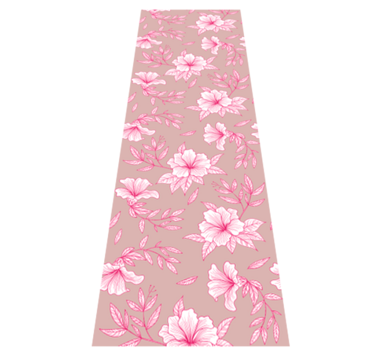 Vinyl teppich schlafzimmer neon pink lotus - TenStickers