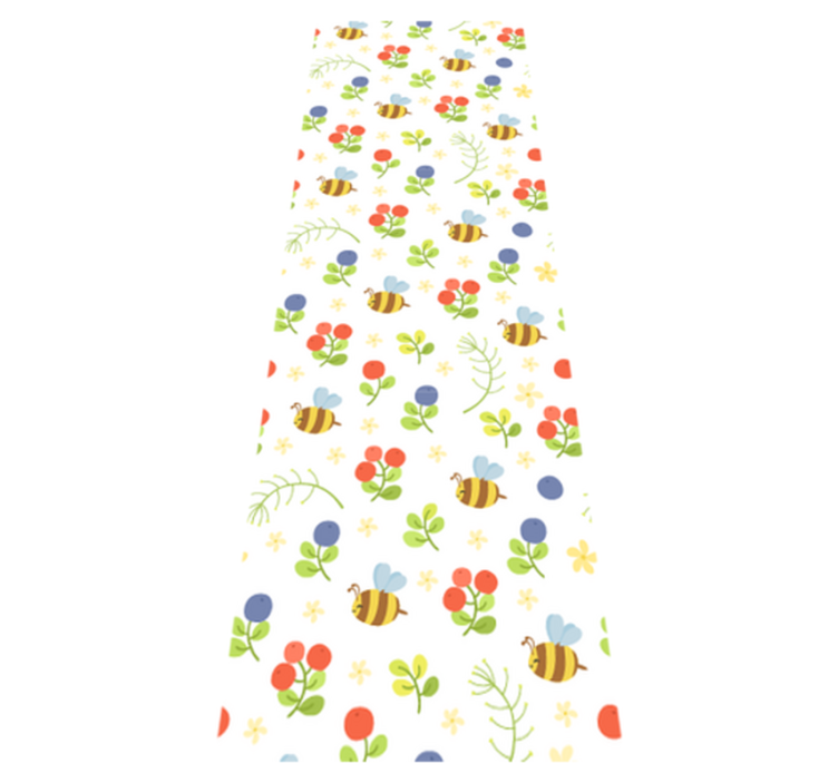 Vinyl teppich schlafzimmer mit süßem bienen design - TenStickers