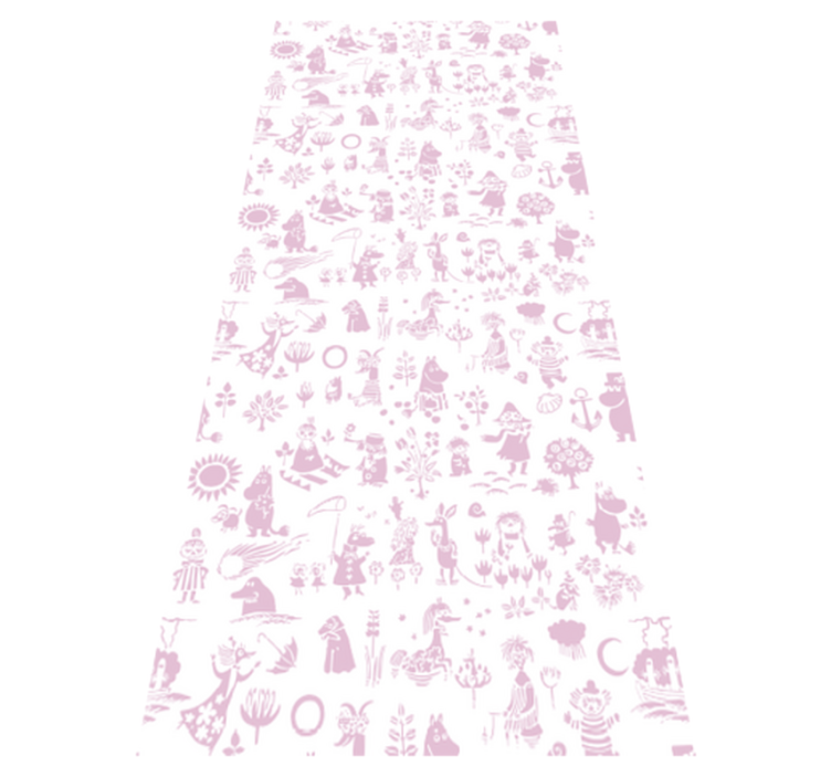 Vinyl teppich schlafzimmer in pink moomi - TenStickers