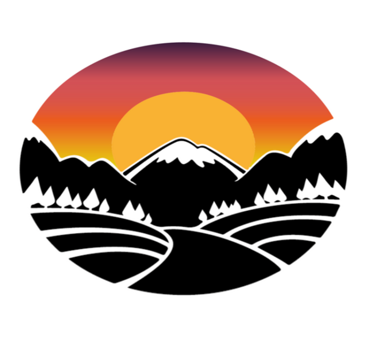 Vinyl teppich natur berg und wald - TenStickers