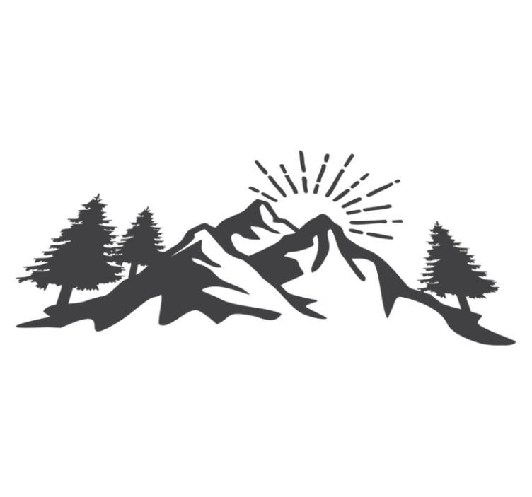 Vinyl teppich natur sonnenberg silhouette - TenStickers