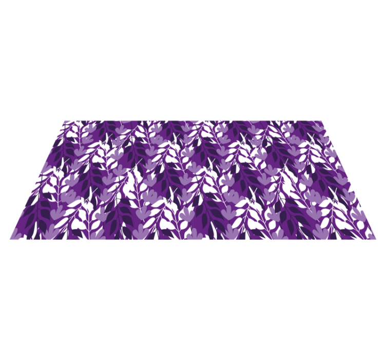 Vinyl teppich natur mit blattmuster design - TenStickers