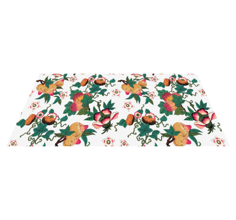 Vinyl teppich blumen bunter sommerdruck - TenStickers