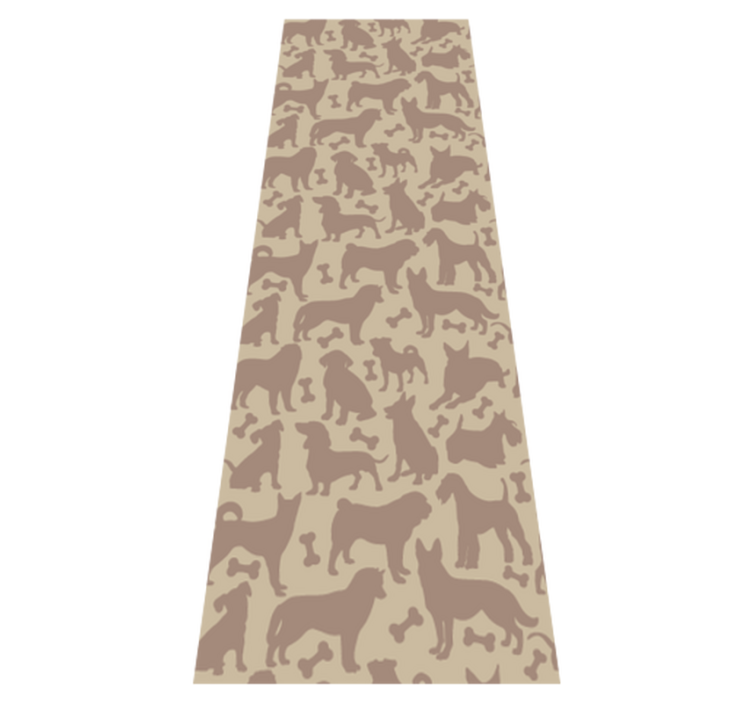 Vinyl teppich schlafzimmer mit tollem nahtlosem hundemuster - TenStickers