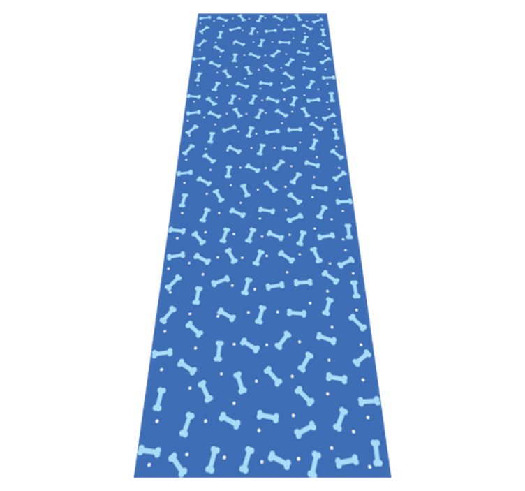 Vinyl teppich schlafzimmer mit nahtlosem blauen skelett - TenStickers