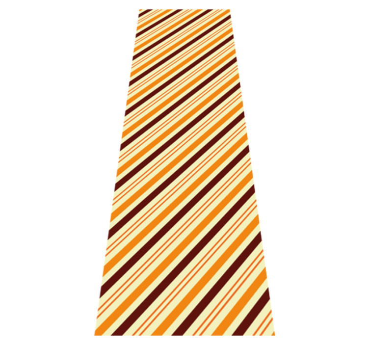Vinyl teppich schlafzimmer im retro orange-braun muster - TenStickers