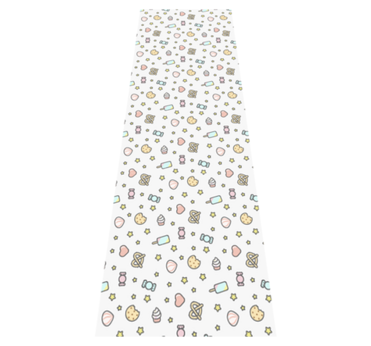 Vinyl teppich schlafzimmer mit niedlichen snacks - TenStickers