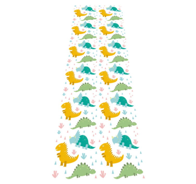 Vinyl teppich schlafzimmer mit niedlichem dinosaurier-muster - TenStickers