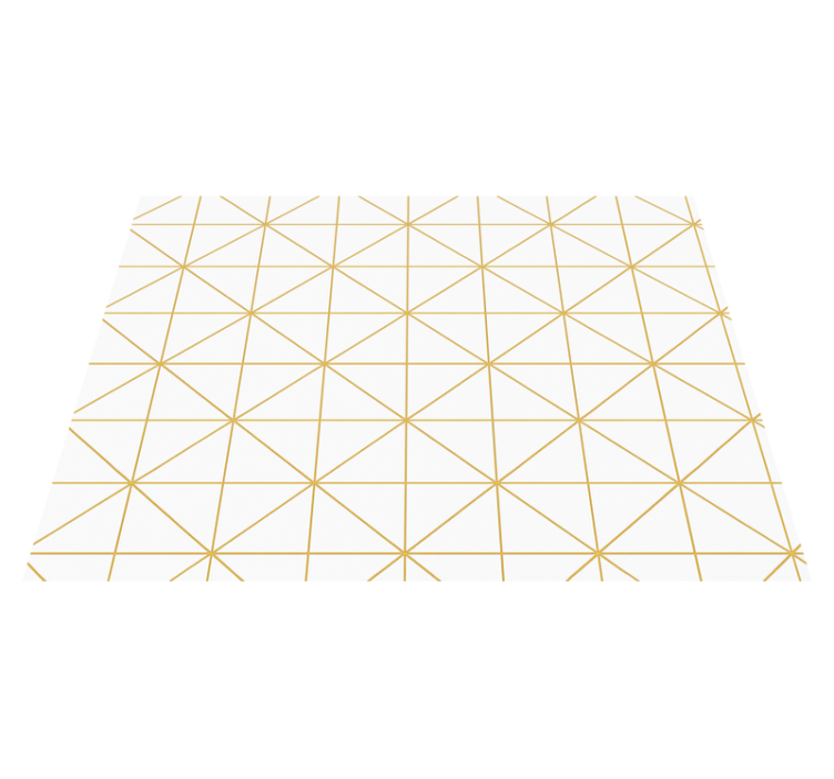 Vinyl teppich schlafzimmer gold geometrisch - TenStickers