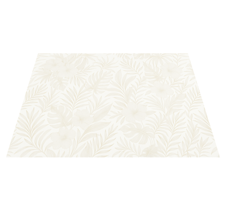 Vinyl teppich schlafzimmer neutral tropisch - TenStickers