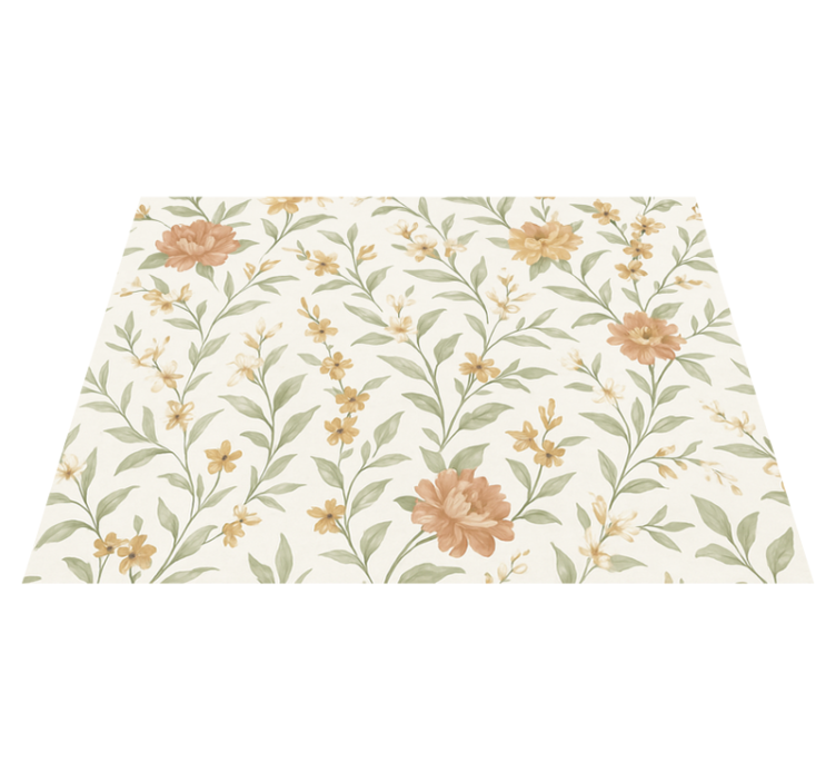Vinyl teppich schlafzimmer asiatische blume - TenStickers