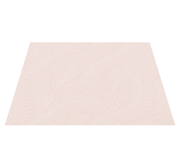 Vinyl teppich schlafzimmer in zartem rosa botanisch - TenStickers