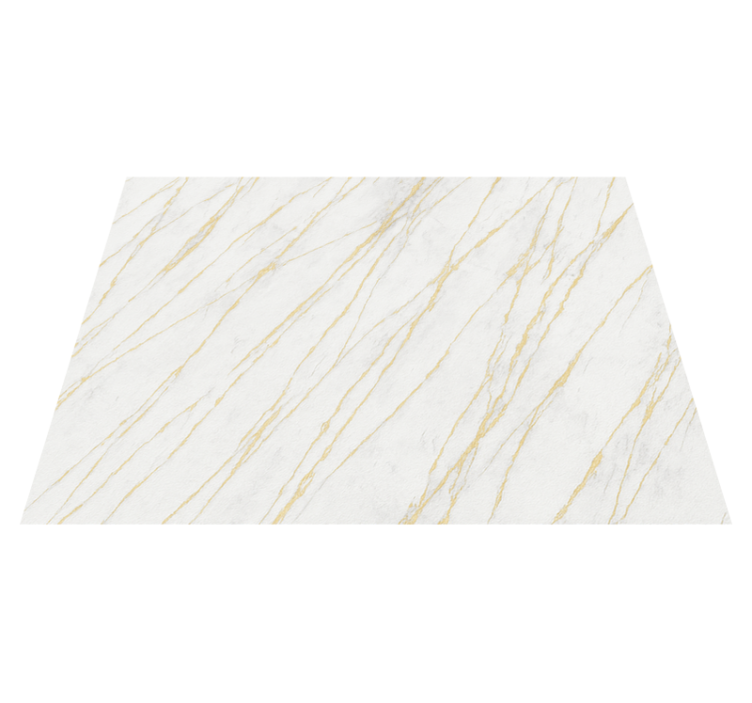Vinyl teppich schlafzimmer grau marmor mit gold - TenStickers