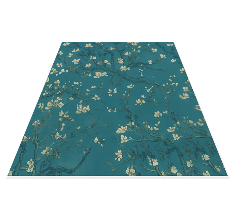 Vinyl teppich schlafzimmer dunkelblau baumdesign - TenStickers