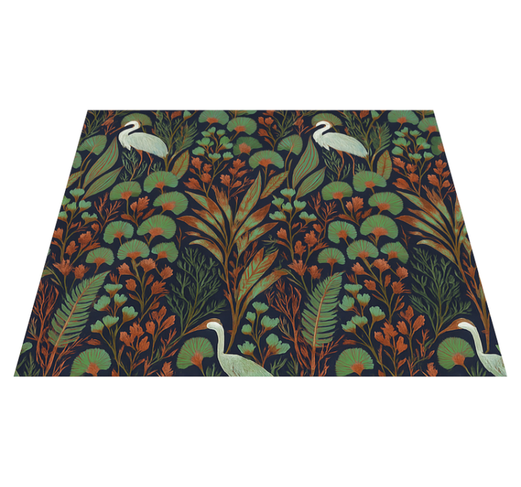 Vinyl teppich schlafzimmer exotische asiatische natur - TenStickers