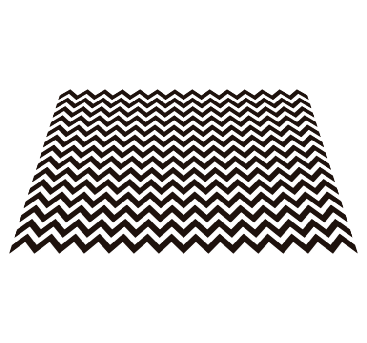 Vinyl teppich geometrisch zickzackstreifen - TenStickers