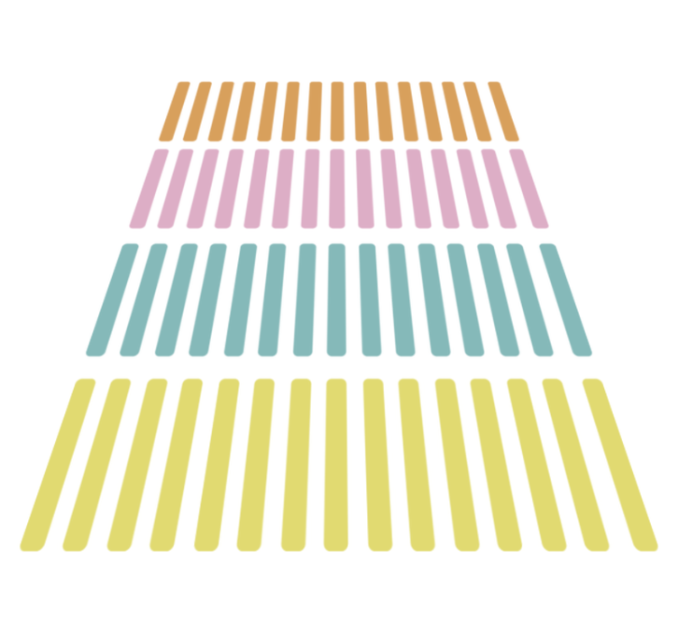 Vinyl teppich geometrisch mit bunten konfetti aufklebern - TenStickers