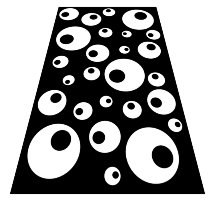 Vinyl teppich geometrisch wasserperlen - TenStickers