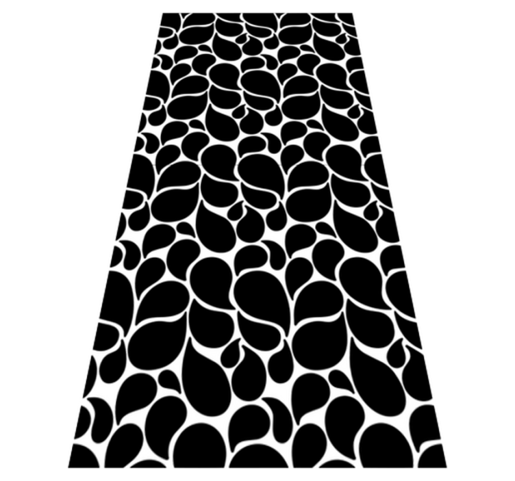 Vinyl teppich geometrisch wassertropfen design - TenStickers