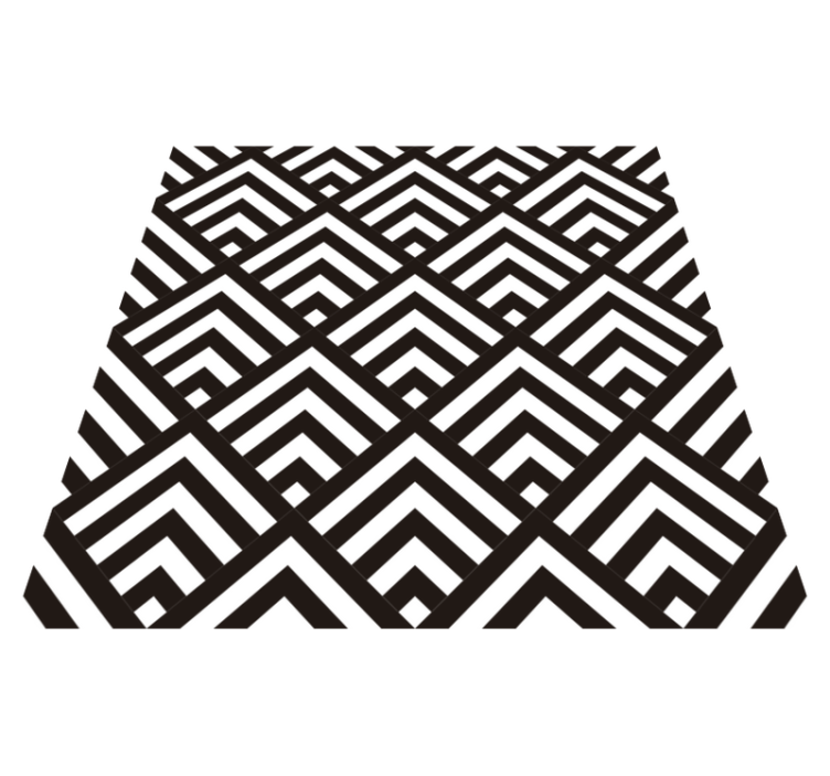 Vinyl teppich geometrisch diamanten - TenStickers