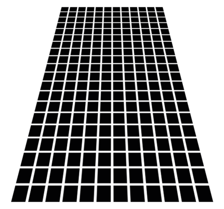 Vinyl teppich geometrisch graue quadrate skala - TenStickers