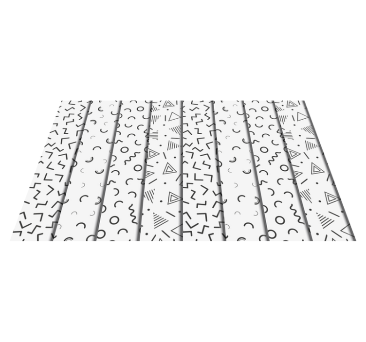 Vinyl teppich geometrisch retro geometrische formen - TenStickers