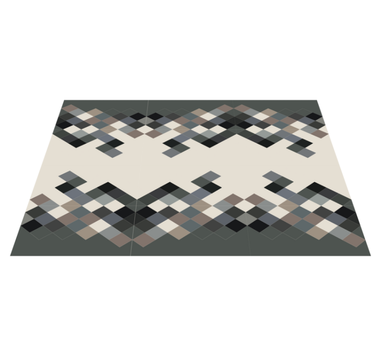 Vinyl teppich geometrisch farbnuancen farbblöcke - TenStickers
